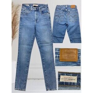 Levi's Premium 721 High Rise Skinny (Big E) Women's Stretch Denim Jeans Size 26